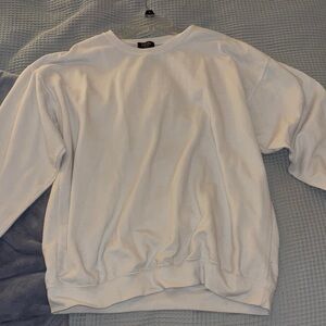 Men's Classic White Crewneck Sweater
